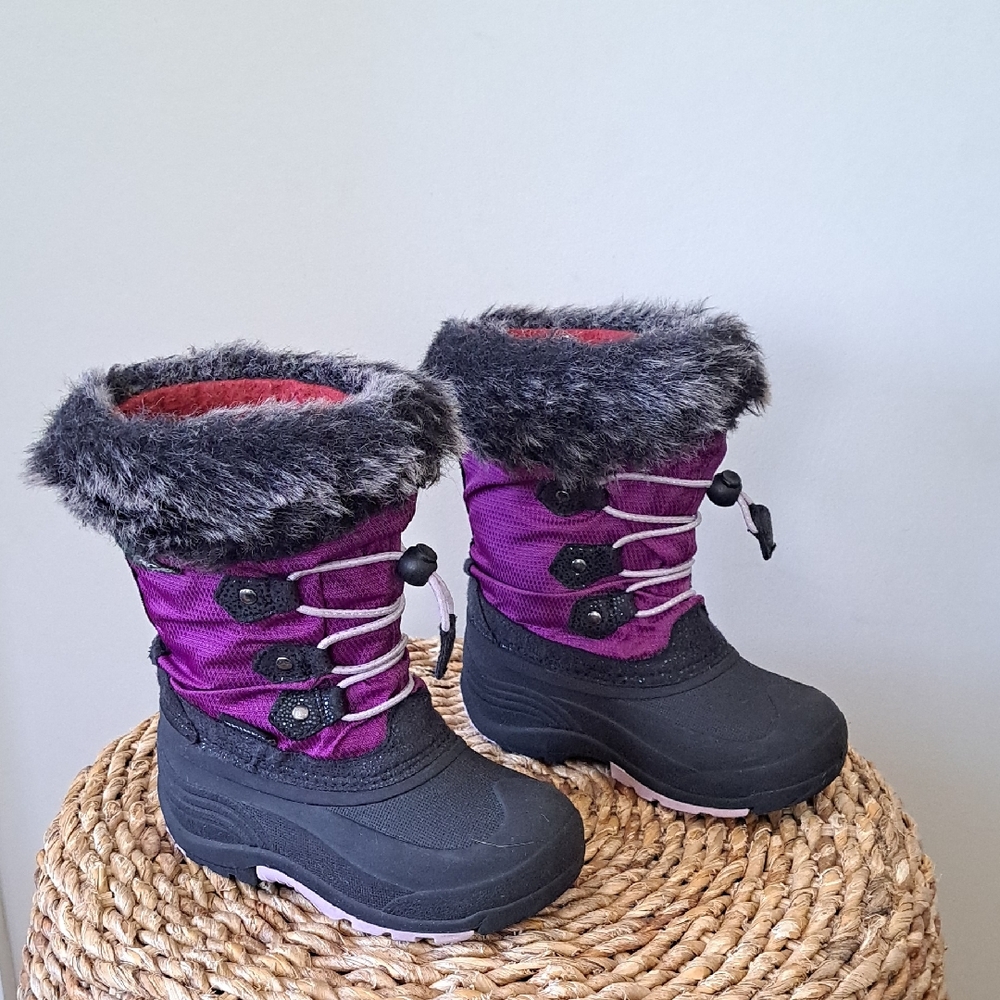 KAMIK Girls Powdery2 Waterpoof/Insulated Purple Nylon Winter/Snow Boots‎ 11